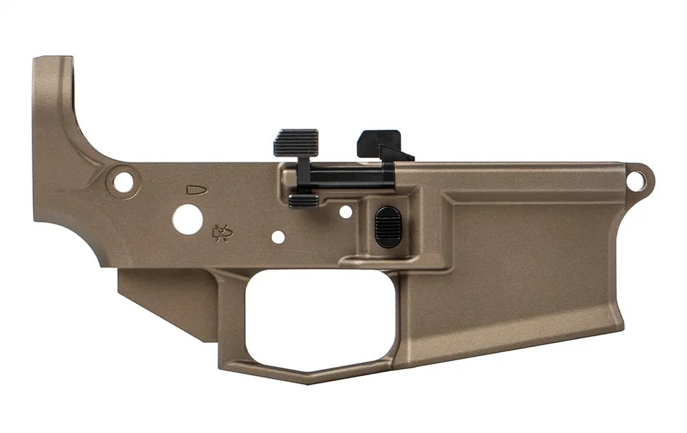 Aero Precision M4E1 PRO, Ambidextrous Controls, Stripped Lower Receiver - Kodiak Brown Anodized - APAR600032AC